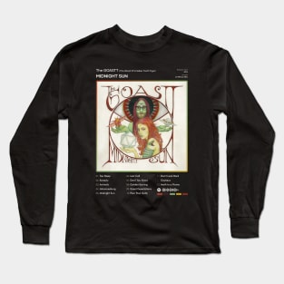 The GOASTT - Midnight Sun Tracklist Album Long Sleeve T-Shirt